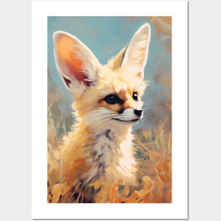 Adorable Safari Fennec Fox Portrait Posters and Art